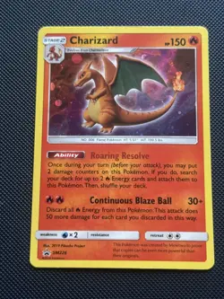 Pokemon TCG Cards Striped Charizard SM226 Black Star Promo Holo - Image 1
