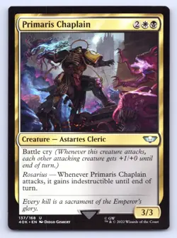 Primaris Chaplain 137 Universes Beyond: Warhammer 40,000 Magic: The Gathering NM - Image 1