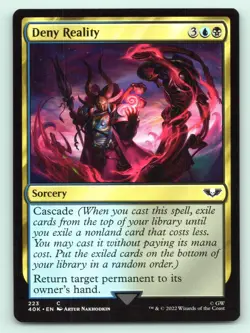 Deny Reality 223 Universes Beyond: Warhammer 40,000 Magic: The Gathering NM - Image 1