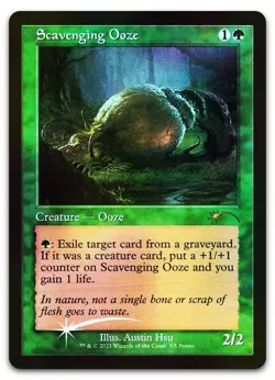 Scavenging Ooze (Retro Frame) #5 (Foil) (NM) WPN & Gateway Promos WPN Magic MTG - Image 1