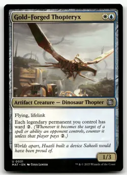 Gold-Forged Thopteryx #31 (NM) March of the Machine MAT Magic MTG - Image 1
