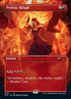 Pyretic Ritual - Foil Extended Art Secret Lair NM MTG - Image 1
