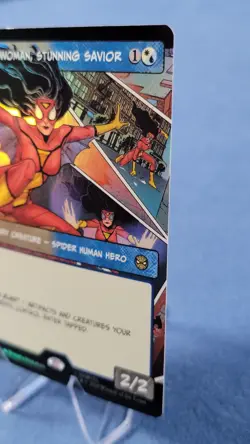 Spider-Woman, Stunning Savior (Borderless) Marvel's Spider-Man Foil MTG E - Image 4