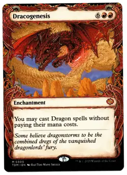 Dracogenesis #0300 Showcase (TDM) Tarkir: Dragonstorm Mythic MTG - Image 1