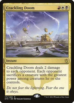 Crackling Doom - Foil Khans of Tarkir LP MTG - Image 1
