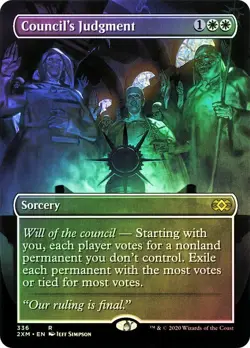 Council's Judgment Foil Borderless Double Masters NM MTG - Image 1