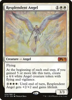 Resplendent Angel - Foil Core Set 2019 LP MTG - Image 1