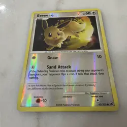 Pokemon TCG Eevee 63/100 Majestic Dawn (2008) Reverse Holo LP - Image 2