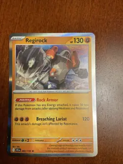 Regirock 082/159 Journey Together Holo Rare Pokemon TCG Card - Image 1