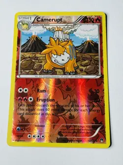 Camerupt - 13/122 - Rare - Reverse Holo LP, English Pokemon BREAKPoint - Image 1