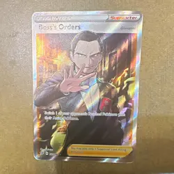 Pokemon TCG Brilliant Stars Boss's Orders Giovanni 189/192 Full Art Holo - Image 1