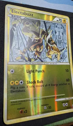Pokemon TCG Electabuzz 33/102 Basic 70 HP Rare Holo English Triumphant 2010 - Image 2