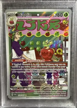 Pokemon PSA 10 Dipplin 170/167 Full Art IR Twilight Masquerade - Image 3