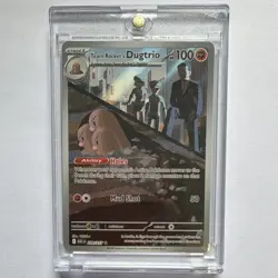 Team Rocket's Dugtrio 239/217 Stellar Crown Illustration Rare Full Art Holo EN - Image 1