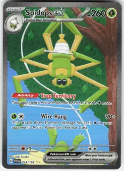 Spidops ex 243/198 Special Illustration Rare Scarlet & Violet Pokemon Holo NM - Image 1
