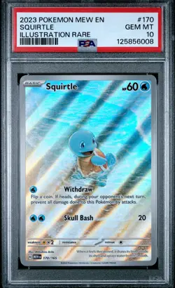 PSA 10 - Squirtle 170/165 - Pokemon 151 English - Image 1