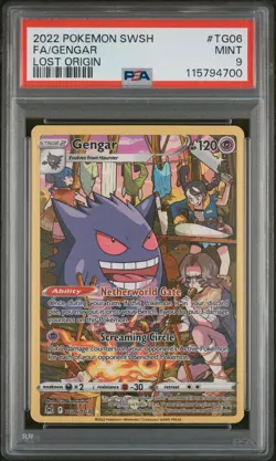 PSA 9 - Gengar TG06/TG30 - Pokemon Lost Origin English - Image 1