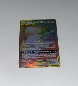 NM Eevee & Snorlax GX Secret Rare 191/181 Team Up Holo Pokemon Card TCG English - Image 3