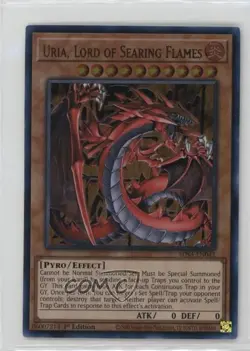 Uria Lord of Searing Flames (UR) 1st Ed. YuGiOh Structure Deck: Sacred Beasts - Image 1