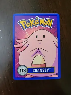 NM! Pokemon Chansey #113 Betty Crocker Fruit Roll-Up Nintendo 1998 Promo - Image 1