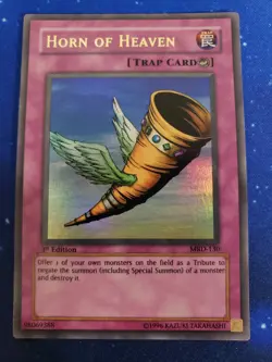 Yugioh Horn of Heaven Metal Raiders MRD-130 1st Edition Ultra Rare - Image 1