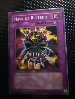 Mask of Restrict RP02-EN031 YuGiOh! Card Retro Pack 2 Unlimited Mint - Image 1