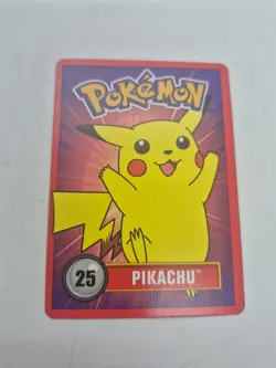 NM Pokemon Pikachu 25 Betty Crocker Fruit Roll-Up Nintendo 1998 Official Promo - Image 1