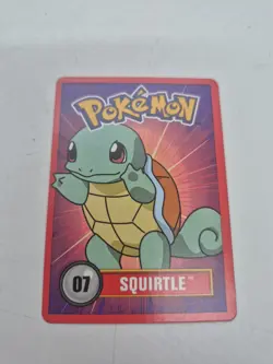 1998 Pokemon Squirtle Betty Crocker Fruit Roll-Up Official Nintendo Promo #07 - Image 1
