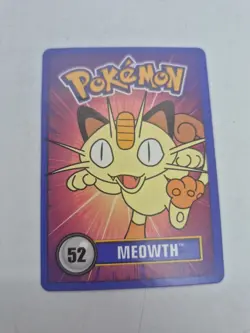 LP! Pokemon #52 Meowth Betty Crocker Fruit Roll-Up Nintendo 1998 Promo - Image 1