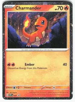 Charmander (Cosmos Holo) 047 Holo Promo Scarlet & Violet Promo Pokemon Holo NM - Image 1