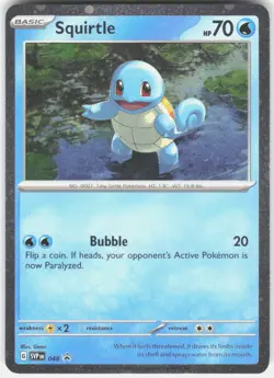 Squirtle (Cosmos Holo) 048 Promo Scarlet & Violet Promo Pokemon Near Mint - Image 1