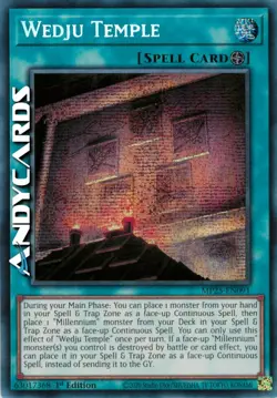 WEDJU TEMPLE • (Tempio Wedju) • Segreta Prismatica • MP25 EN091 • 1Ed • Yugioh! - Image 1