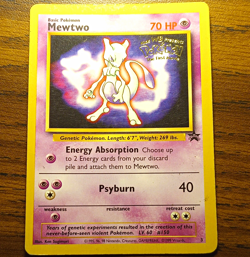 Promo 1999 Pokemon first movie Mewtwo 3# In MP condition see Pictures - Image 1
