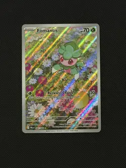 Fomantis 085/084 Pokemon TCG Pitch Black Illustration Rare English - NM - Image 1