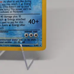 The Pokemon Company Blastoise 2/102 Base Set Holo Rare Stage 2 100 HP Eng1999 MP - Image 4