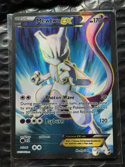 Pokemon Mewtwo EX Full Art TCG Card 157/162 XY Breakthrough - Image 3