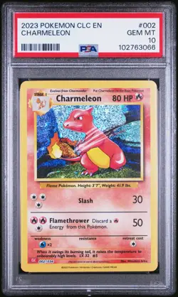 PSA 10 GEM MINT Charmeleon 002/034 CLC Classic Box Holo Rare Pokemon TCG 2023 - Image 1