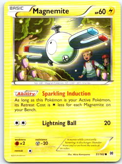 Magnemite 51/162 Common BREAKthrough Pokemon LP - Image 1