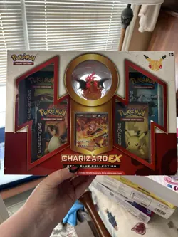 Pokemon 20th Anniversary Charizard EX Red and Blue Collection Box - Image 1