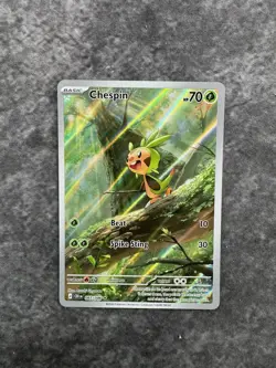 Pokemon TCG Chaos Rising 087/086 Chespin Illustration Rare MINT MT - Image 1