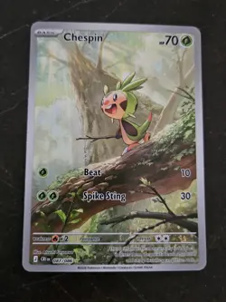 Pokemon Chespin 087/086 Illustration Rare - Chaos Rising - Pokemon TCG - English - Image 1
