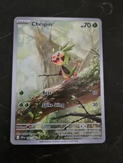 Pokemon Chespin 087/086 Illustration Rare - Chaos Rising - Pokemon TCG - English - Image 3