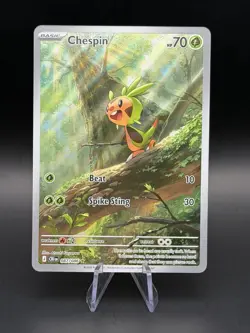 Chespin 087/086 - Mega Evolution: Chaos Rising - Pokemon TCG Illustration Rare - Image 1