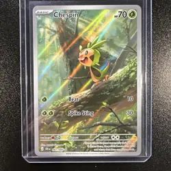 Chespin 087/086 - Mega Evolution: Chaos Rising - Pokemon TCG Illustration Rare - Image 1