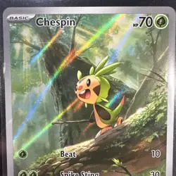 Chespin 087/086 - Mega Evolution: Chaos Rising - Pokemon TCG Illustration Rare - Image 5