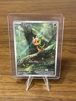 Chespin 087/086 - Mega Evolution: Chaos Rising - Pokemon TCG Illustration Rare - Image 1
