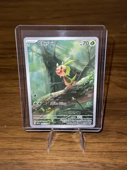 Chespin 087/086 - Mega Evolution: Chaos Rising - Pokemon TCG Illustration Rare - Image 2