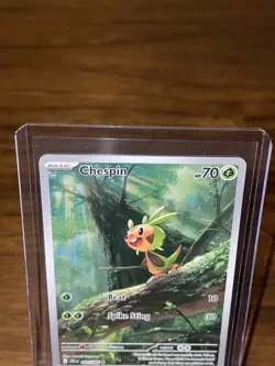 Chespin 087/086 - Mega Evolution: Chaos Rising - Pokemon TCG Illustration Rare - Image 3