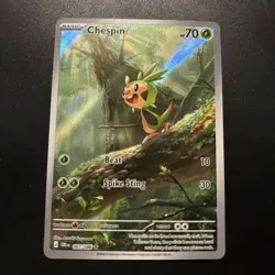 Pokemon TCG Chespin Chaos Rising Illustration Rare 087/086 Near Mint - Image 1