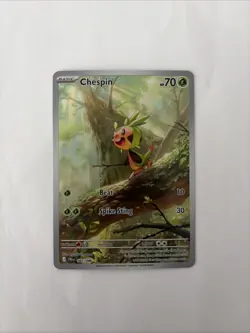 Pokemon TCG Chespin 087/086 Chaos Rising Illustration Rare - Image 2
